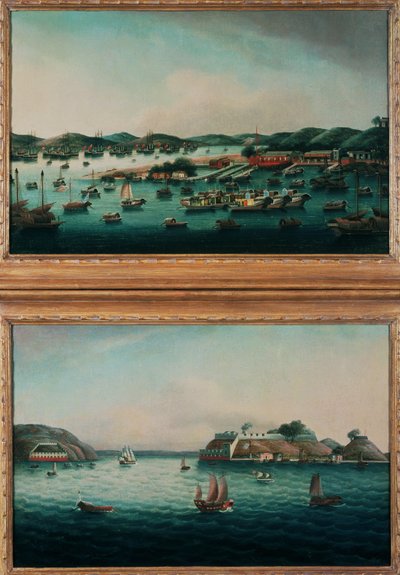 Porto di Hong Kong e Bocca della Tigre da Cantonese School