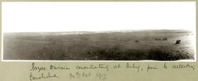 Divisione ANZAC concentrata ad Asluj prima di attaccare Beersheba, 20 ottobre 1917 da Capt. Arthur Rhodes