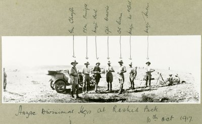 Quartier generale della divisione ANZAC a Rashid Beck, ottobre 1917 da Capt. Arthur Rhodes