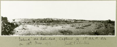 Esdud, vecchia Ashdod, catturata dalla 1ª Brigata A.L.H. il 13 novembre 1917 da Capt. Arthur Rhodes
