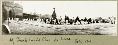 Tappeto sacro che lascia il Cairo per la Mecca, settembre 1917 da Capt. Arthur Rhodes