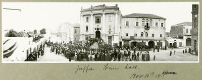 Municipio di Giaffa, 16 novembre 1917 da Capt. Arthur Rhodes