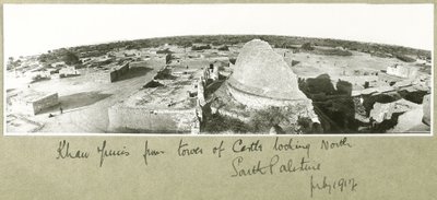 Khan Yunis dalla torre del castello, Palestina meridionale, luglio 1917 da Capt. Arthur Rhodes
