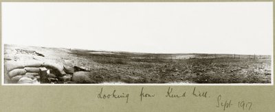 Vista da Kurd Hill, settembre 1917 da Capt. Arthur Rhodes