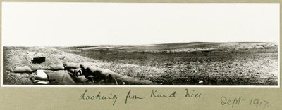 Vista da Kurd Hill, settembre 1917 da Capt. Arthur Rhodes