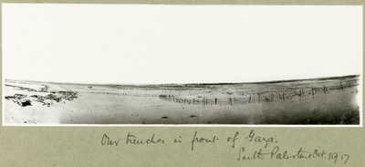 Le nostre trincee davanti a Gaza, ottobre 1917 da Capt. Arthur Rhodes