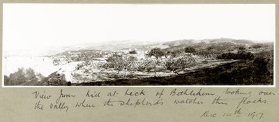 Vista dalla collina dietro Betlemme, 14 dicembre 1917 da Capt. Arthur Rhodes