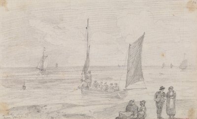 Una festa vicino alla spiaggia di Brighton, 18 settembre 1815 da Capt. Thomas Hastings