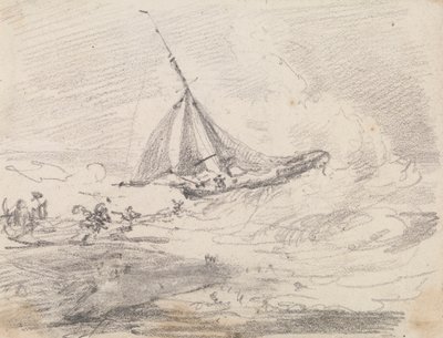 Una nave a vela in mari agitati, Hastings da Capt. Thomas Hastings