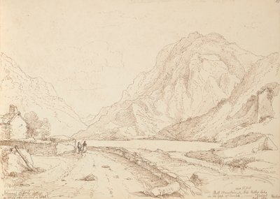 Bull Mountain e Ash Valley Lake nel Gap di Dunloh, settembre 1841 da Capt. Thomas Hastings