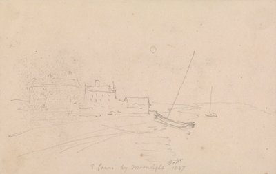 East Cowes al Chiaro di Luna, Settembre 1827 da Capt. Thomas Hastings
