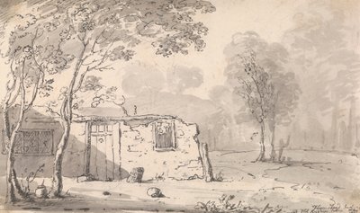 Flamstead End, Vecchia Casa di Ruskin vicino a Cheshunt, Maggio 1814 da Capt. Thomas Hastings