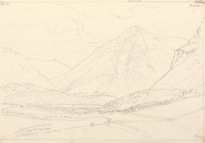 Grasmoor dalla base ovest di Mellbreak, 2 agosto 1835 da Capt. Thomas Hastings
