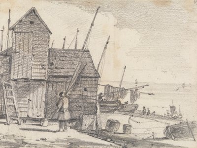 Spiaggia di Hastings, 7 ottobre 1820 da Capt. Thomas Hastings