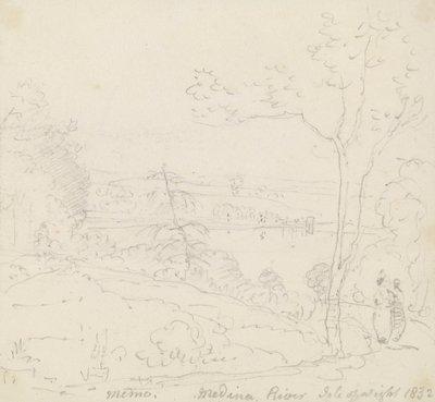 Memo del Fiume Medina, Isola di Wight da Capt. Thomas Hastings