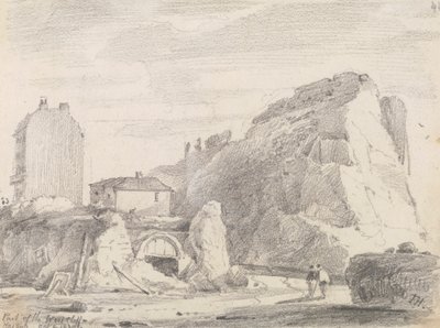 Parte della scogliera occidentale, Hastings, 8 ottobre 1820 da Capt. Thomas Hastings