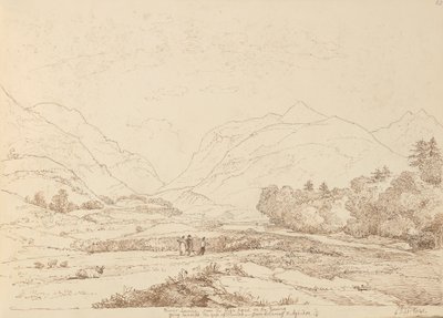 Fiume Laune dalla Strada Alta da Killarney & Aghadoe, 6 Settembre 1841 da Capt. Thomas Hastings