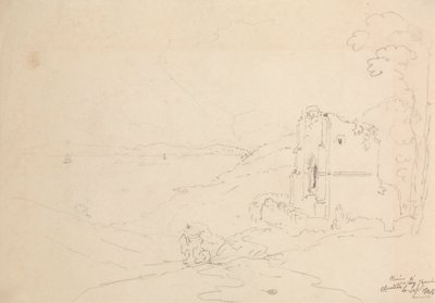 Rovine della chiesa di Walton, Clevedon, 6 settembre 1845 da Capt. Thomas Hastings
