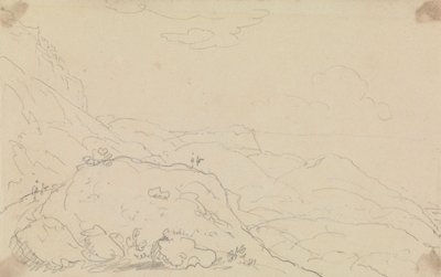 Schizzo di Scogliera e Colline vicino alla Riva da Capt. Thomas Hastings