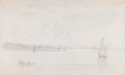 Schizzo di Cowes, Isola di Wight, dal Solent da Capt. Thomas Hastings