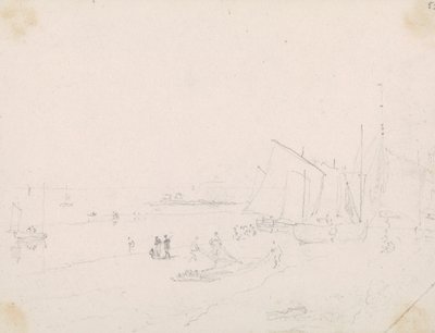 Schizzo di una scena di spiaggia, Hastings da Capt. Thomas Hastings