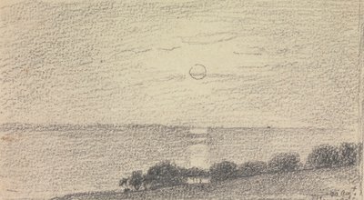 Schizzo di un Sole Basso sul Mare, 20 Agosto 1826 da Capt. Thomas Hastings