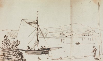 Schizzo di una Barca a Vela da Capt. Thomas Hastings