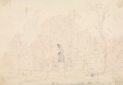 Statua di Caino e Abele nella foresta vicino a Leytonstone da Capt. Thomas Hastings