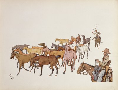 I pony dei volontari, da The Leaguer of Ladysmith, 1900 da Captain Clive Dixon
