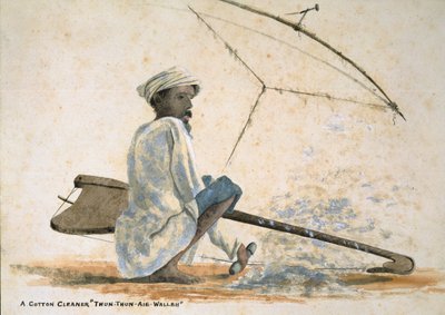 Un pulitore di cotone "Thun-Thun-Aie-Wallah", India da Captain Cornelius Francis James