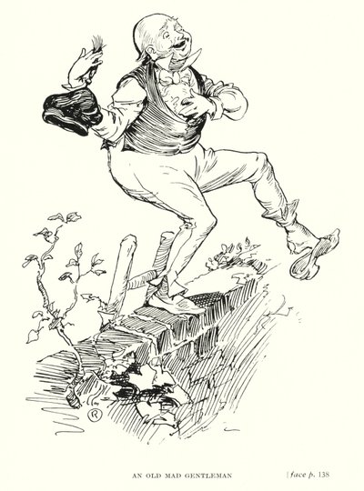 Personaggio di Dickens: Un Vecchio Signore Pazzo da Captain Edward Henry Handley Read