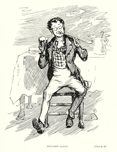Personaggio di Dickens: Benjamin Allen (litografia) da Captain Edward Henry Handley Read