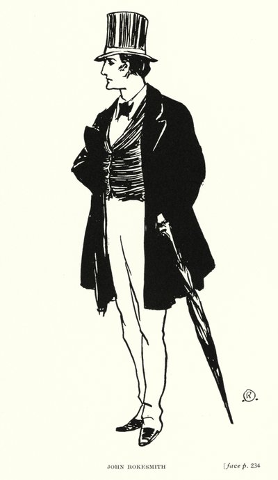 Personaggio di Dickens: John Rokesmith (litografia) da Captain Edward Henry Handley Read