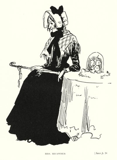 Personaggio di Dickens: Mrs Micawber da Captain Edward Henry Handley Read