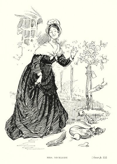 Personaggio di Dickens: Mrs Nickleby da Captain Edward Henry Handley Read