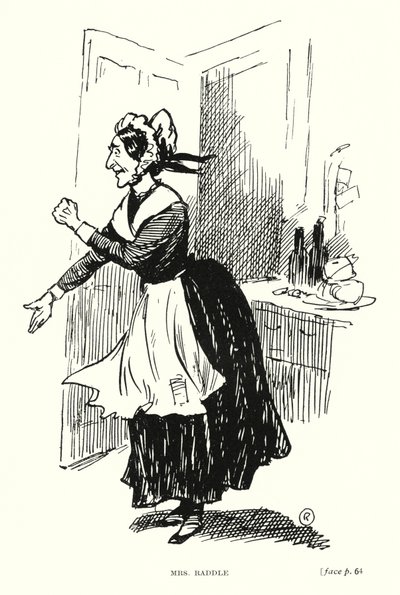 Personaggio di Dickens: Mrs Raddle da Captain Edward Henry Handley Read