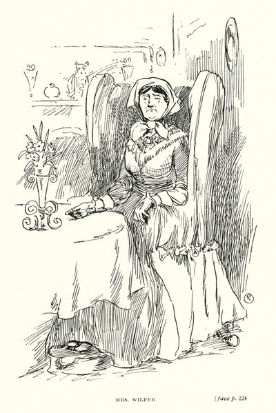 Personaggio di Dickens: Mrs Wilfer da Captain Edward Henry Handley Read