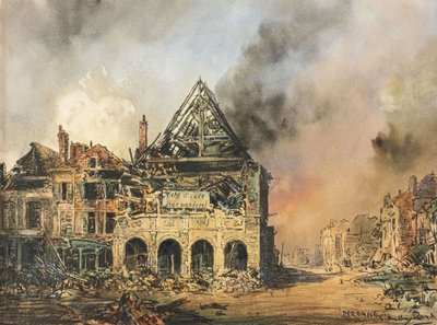Peronne, c.1914-18 da Captain Edward Henry Handley Read