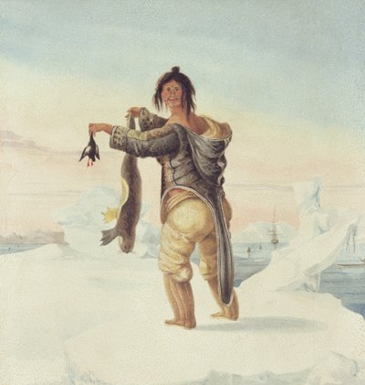 Un eschimese delle Isole Selvagge, 1821 da Captain George Francis Lyon