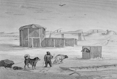 Casa degli Esquimesi, costruita di ghiaccio, Igloolik, 1822, dal 