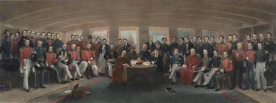 La firma e la sigillatura del Trattato di Nanchino da Captain John Platt