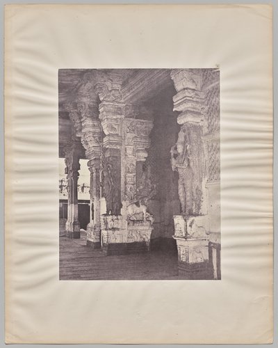 Pudhu Mandapa di Tirumal Nayak (r. 1623-59), Tempio Minakshi Sundareshvara, Madurai da Captain Linnaeus Tripe
