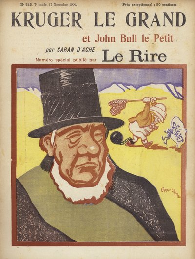 Paul Kruger, illustrazione per Le Rire da Caran d Ache
