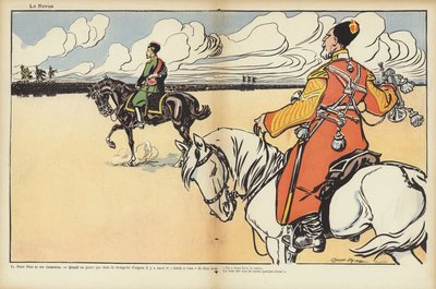 Visita del presidente Loubet in Russia, illustrazione per Le Rire da Caran d Ache