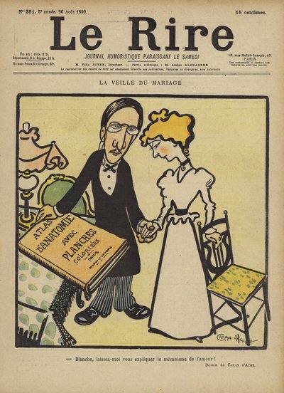 La vigilia del matrimonio, Illustrazione per Le Rire da Caran d Ache