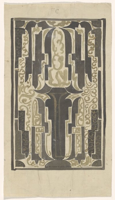 Progetto decorativo da Carel Adolph Lion Cachet