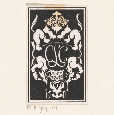 Ex libris di Carel Lion Cachet da Carel Adolph Lion Cachet