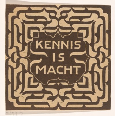 La conoscenza è potere da Carel Adolph Lion Cachet