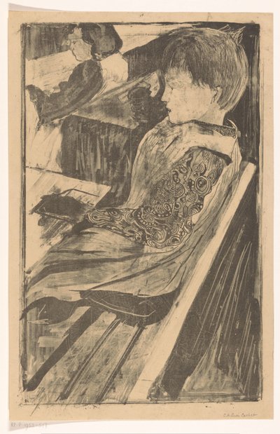 Bambini nei banchi di scuola da Carel Adolph Lion Cachet