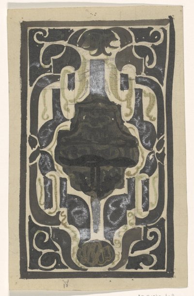 Progetto per ex libris di D.J. Goedkoop da Carel Adolph Lion Cachet